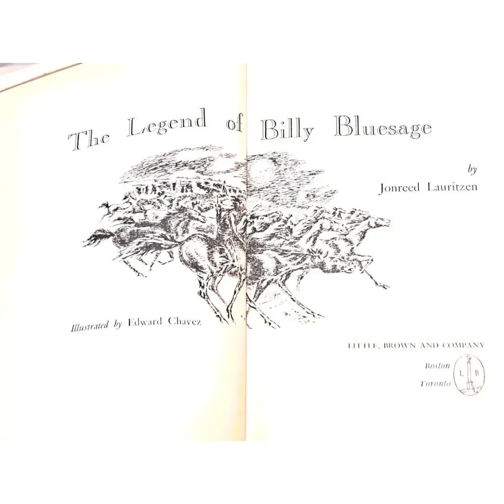 The Legend of Billy Bluesage by Jonreed Lauritzen (1961 HC BCE)